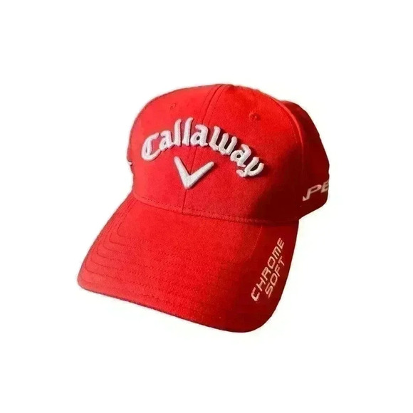 Callaway Men's Adjustable Performance Pro Hat Red Golf Hat - Picture 1 of 4